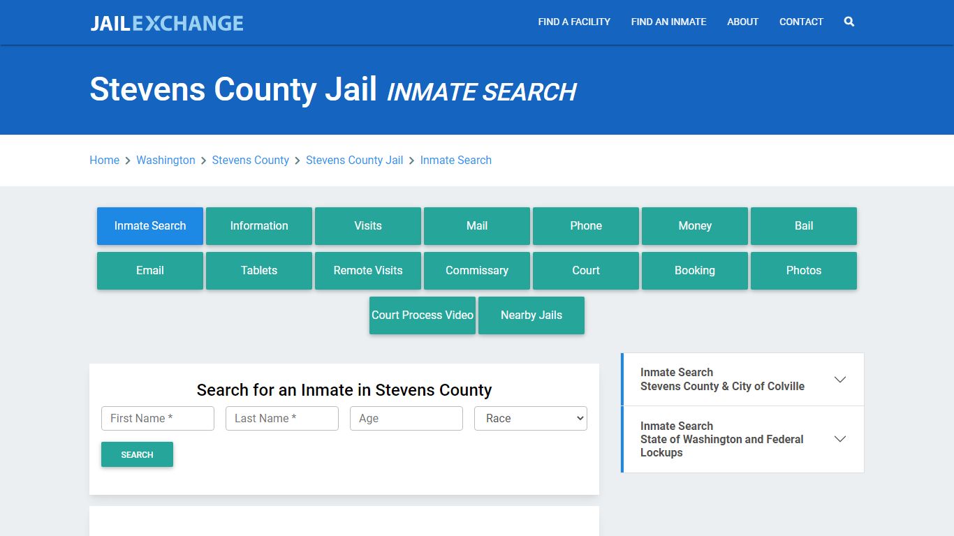 Stevens County Jail, WA Inmate Search: Roster & Mugshots